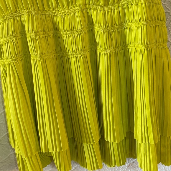 Current Air Neon Yellow Ruffled Mini Dress - Picture 5 of 5